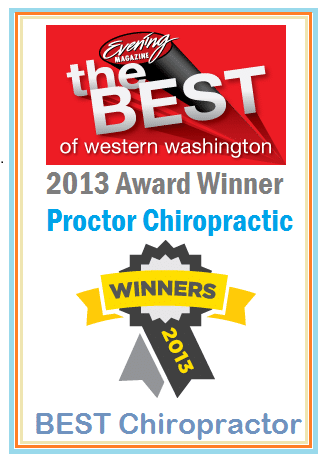 The Best of Western Washington Award for Proctor Chiropractic Tacoma WA The Best of Western Washington Award for Proctor Chiropractic Tacoma WA